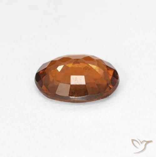 Grenat Hessonite Orange foncé naturelle ovale, 1.14 ct, VVS-VS