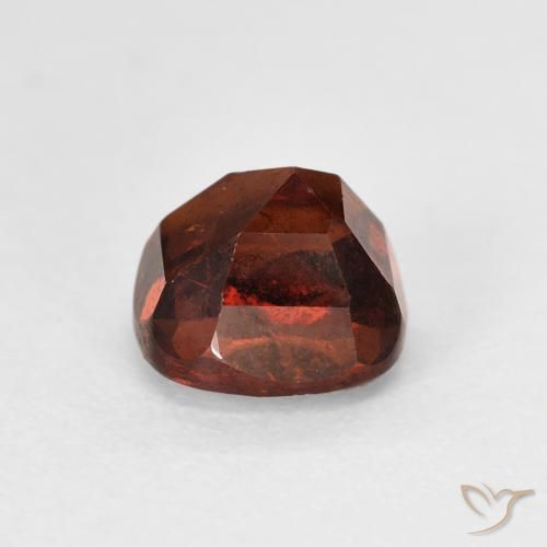 Grenat Hessonite Orange foncé naturelle Coussin, 1.58 ct, VS