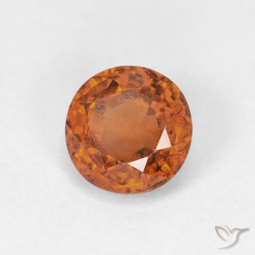 Grenat Hessonite Medium Dark-Orange naturelle Tour, 0.96 ct, VS