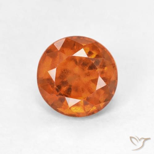 1.01ct Naturel Orange foncé Grenat Hessonite, Tour, VS