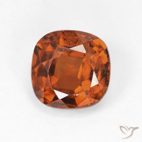 Grenat Hessonite Ambre orange naturelle Coussin, 1.79 ct, VS