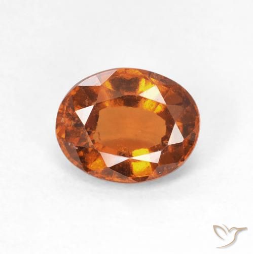 1.41ct Naturel Orange moyen Grenat Hessonite, ovale, VS