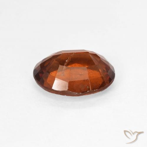 Grenat Hessonite Orange foncé naturelle ovale, 1.81 ct, VS