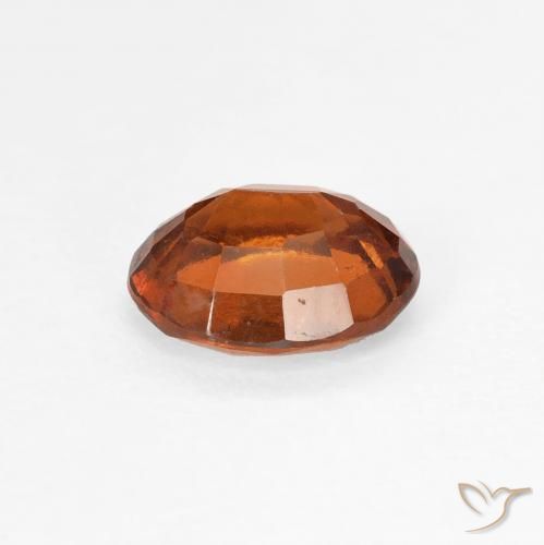 Grenat Hessonite Orange foncé naturelle ovale, 1.34 ct, VS