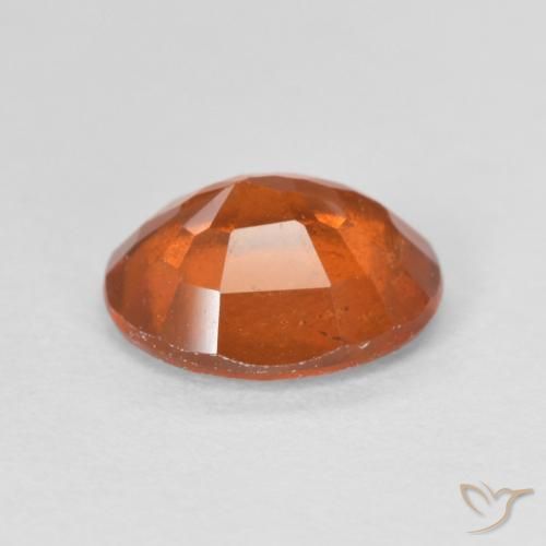 Grenat Hessonite Orange foncé naturelle ovale, 1.98 ct, VS