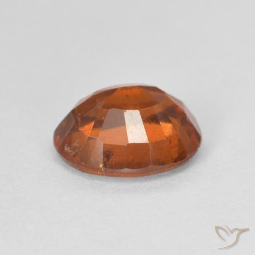 Grenat Hessonite Medium Dark-Orange naturelle ovale, 1.73 ct, VS