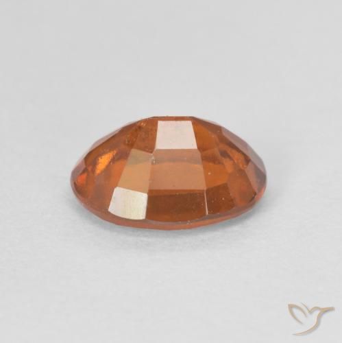Grenat Hessonite Orange foncé naturelle ovale, 1.53 ct, VS
