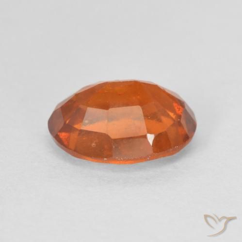 Grenat Hessonite Orange foncé naturelle ovale, 1.93 ct, VS