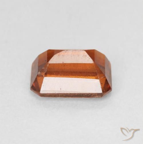 Grenat Hessonite Orange rougeâtre naturelle Octogone / coupe Émeraude, 1.69 ct, VS-SI