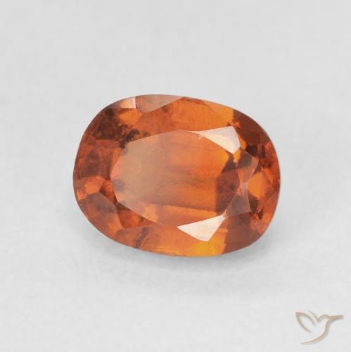 Grenat Hessonite Orange feu naturelle Coussin, 2.08 ct, VS-SI