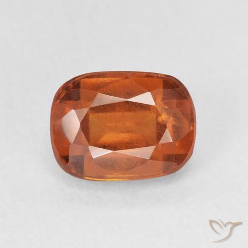 Grenat Hessonite Orange moyen naturelle Coussin, 2.17 ct, VS-SI