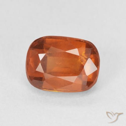 Grenat Hessonite Orange moyen naturelle Coussin, 2.17 ct, VS-SI