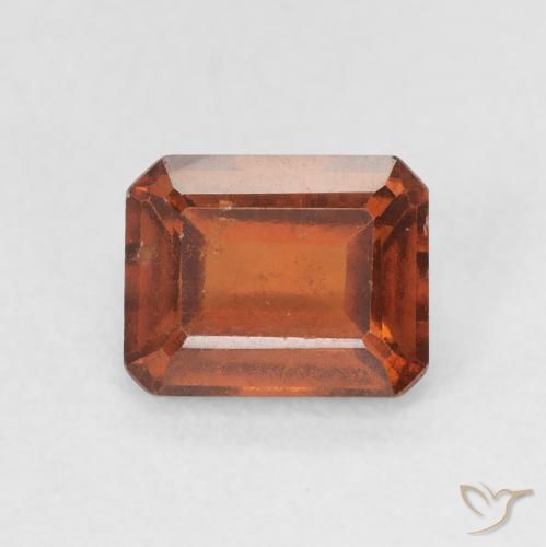 Grenat Hessonite Orange moyen naturelle Octogone / coupe Émeraude, 1.77 ct, VS-SI