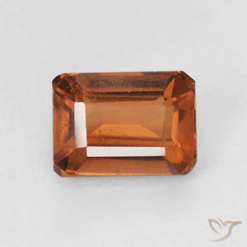 1.50ct Naturel Medium Dark-Orange Grenat Hessonite, Taille émeraude, VVS-VS