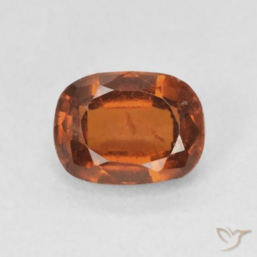 2.01ct Naturel Orange foncé Grenat Hessonite, Coussin, VS-SI