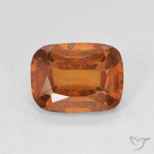 2.04ct Naturel Orange foncé Grenat Hessonite, Coussin, VS-SI