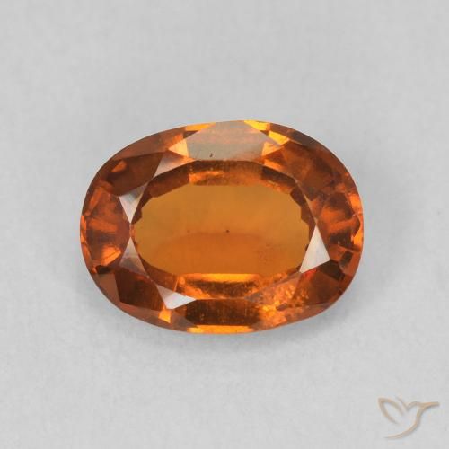 1.15ct Naturel Orange feu Grenat Hessonite, ovale, VS