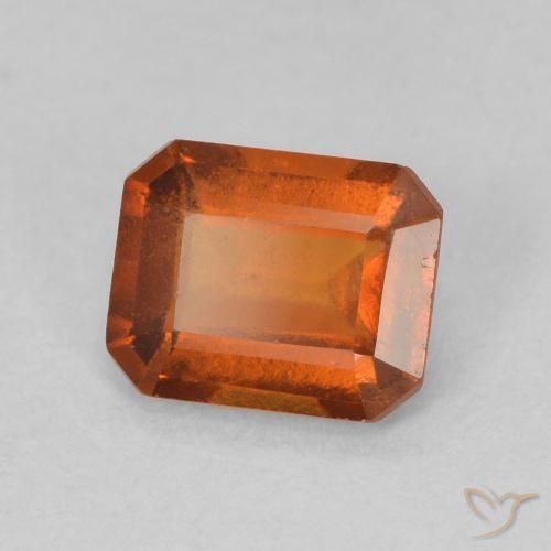 Grenat Hessonite Orange moyen naturelle Octogone / coupe Émeraude, 1.07 ct, VS