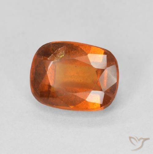 Grenat Hessonite Orange rougeâtre naturelle Coussin, 2.17 ct, VS