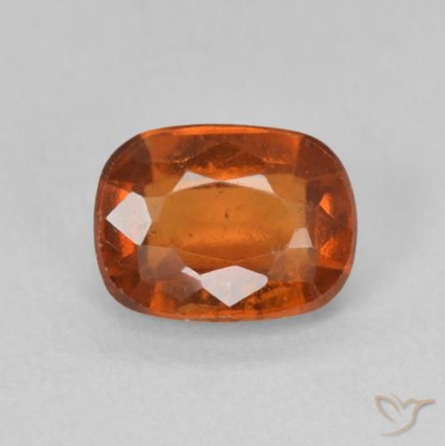 2.03ct Naturel Orange feu Grenat Hessonite, Coussin, VS