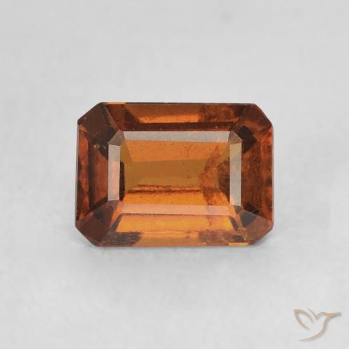 Grenat Hessonite Orange moyen naturelle Octogone / coupe Émeraude, 1.26 ct, VS