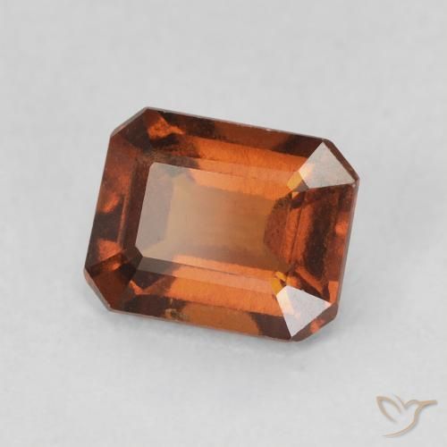 Grenat Hessonite Orange moyen naturelle Octogone / coupe Émeraude, 1.49 ct, VVS-VS
