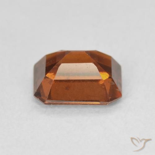 Grenat Hessonite Orange moyen naturelle Octogone / coupe Émeraude, 1.49 ct, VVS-VS