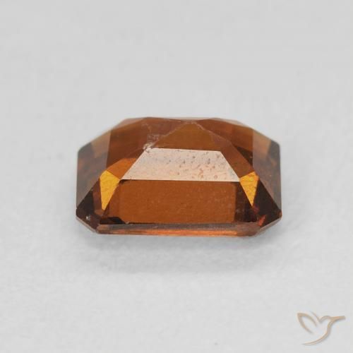 Grenat Hessonite Orange foncé naturelle Octogone / coupe Émeraude, 1.50 ct, VVS-VS
