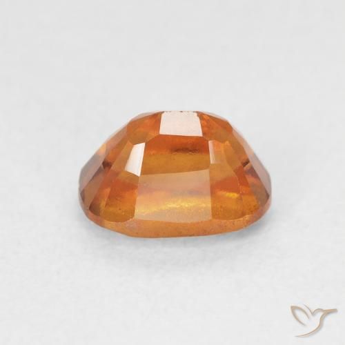 Grenat Hessonite Orange foncé naturelle Coussin, 1.43 ct, VS