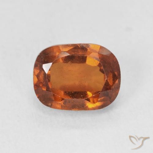 2.18ct Naturel Ambre orange Grenat Hessonite, Coussin, VVS-VS