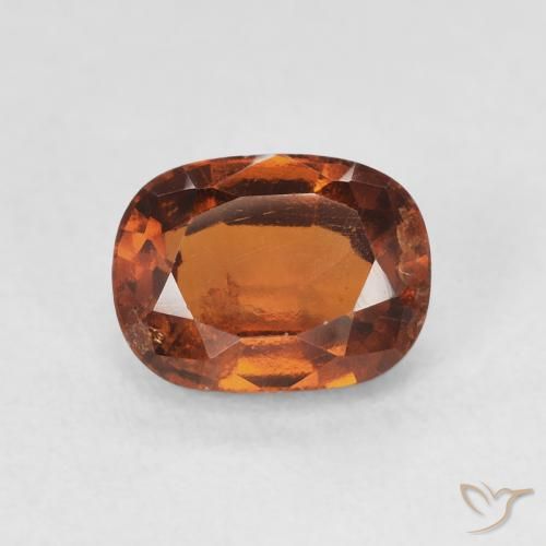 1.88ct Naturel Orange foncé Grenat Hessonite, Coussin, VS