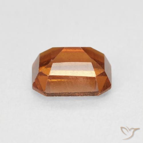 Grenat Hessonite Orange foncé naturelle Octogone / coupe Émeraude, 1.71 ct, VS