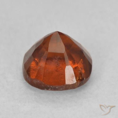Grenat Hessonite Orange rougeâtre naturelle Coussin, 0.87 ct, VS