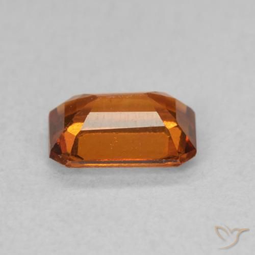 Grenat Hessonite Orange moyen naturelle Octogone / coupe Émeraude, 0.82 ct, VS
