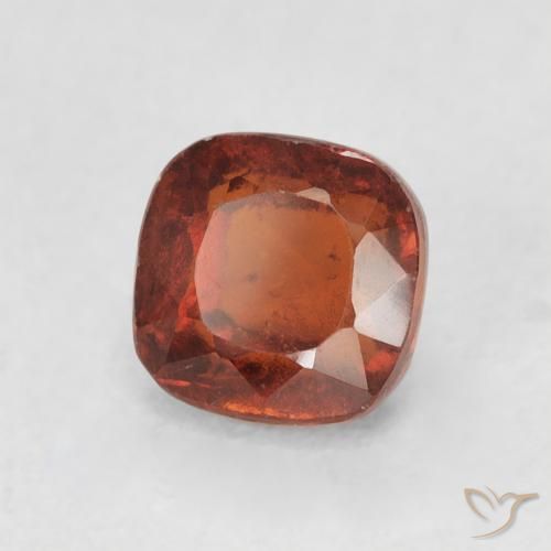Grenat Hessonite Orange rougeâtre naturelle Coussin, 0.94 ct, VS