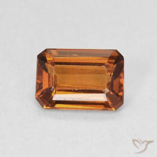 1.06ct Naturel Medium Dark-Orange Grenat Hessonite, Taille émeraude, VVS