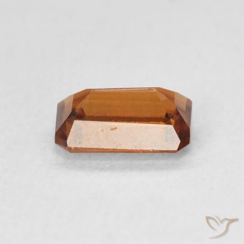 Grenat Hessonite Medium Dark-Orange naturelle Octogone / coupe Émeraude, 1.06 ct, VVS