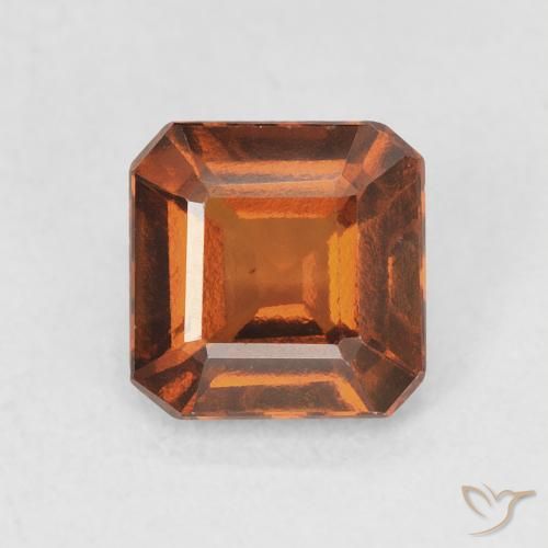 1.77ct Naturel Orange foncé Grenat Hessonite, Taille émeraude, VVS
