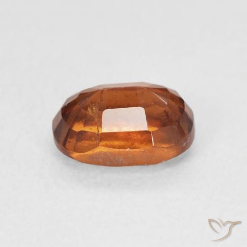 Grenat Hessonite Medium Dark-Orange naturelle Coussin, 1.24 ct, VS-SI