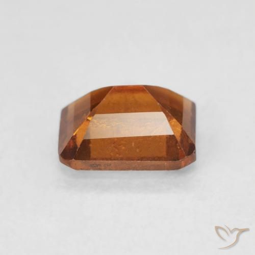 Grenat Hessonite Orange moyen naturelle Octogone / coupe Émeraude, 0.86 ct, VS-SI