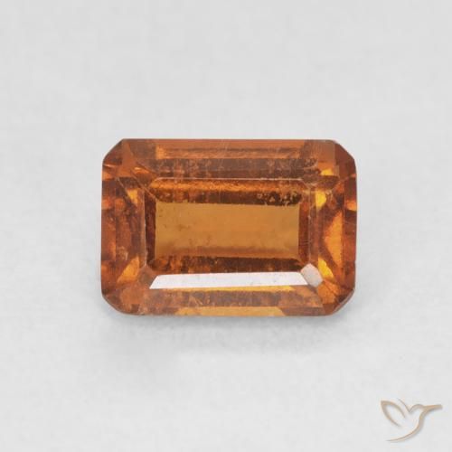 1.36ct Naturel Orange moyen Grenat Hessonite, Taille émeraude, VS-SI