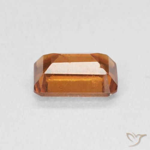 Grenat Hessonite Orange moyen naturelle Octogone / coupe Émeraude, 1.36 ct, VS-SI