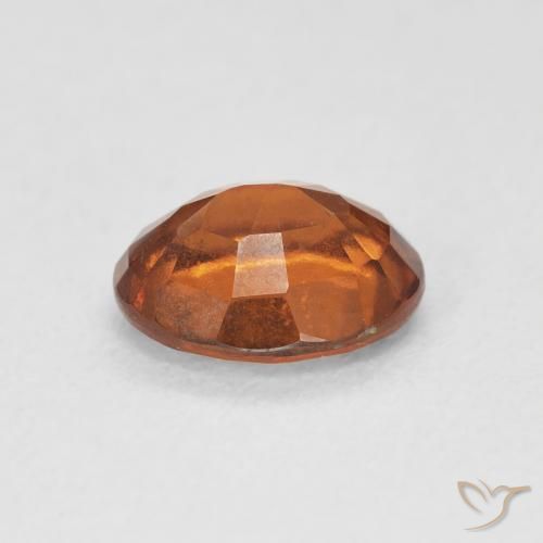 Grenat Hessonite Medium Dark-Orange naturelle ovale, 1.77 ct, VS