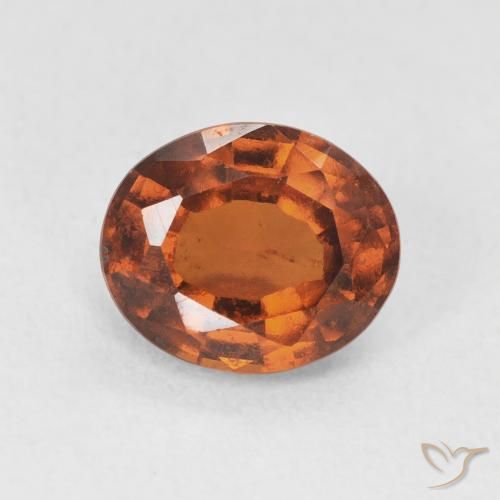 2.04ct Naturel Orange rougeâtre Grenat Hessonite, ovale, VS
