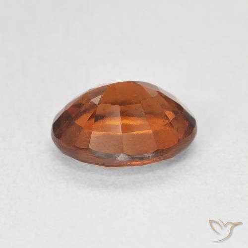 Grenat Hessonite Orange rougeâtre naturelle ovale, 2.04 ct, VS