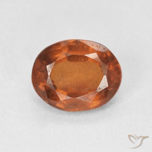 1.90ct Naturel Orange foncé Grenat Hessonite, ovale, VS