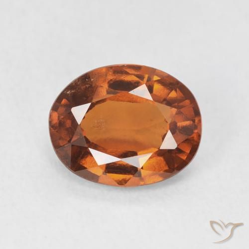 1.83ct Naturel Orange foncé Grenat Hessonite, ovale, VS