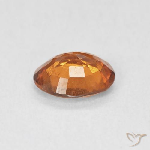 Grenat Hessonite Medium Dark-Orange naturelle ovale, 1.36 ct, VS
