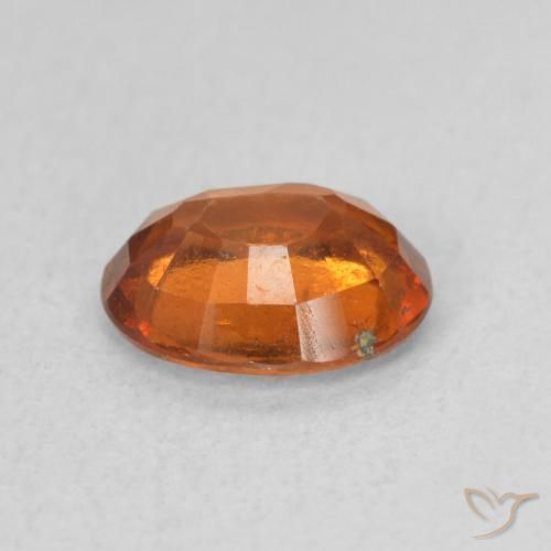 Grenat Hessonite Medium Dark-Orange naturelle ovale, 1.15 ct, VS-SI