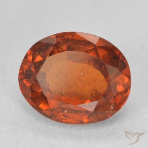 Grenat Hessonite Orange moyen naturelle ovale, 2.59 ct, VS-SI